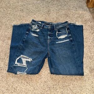 American Eagle Distressed Mom Jeans
